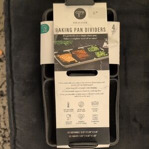 Core Silicone Baking Pan Dividers - Black